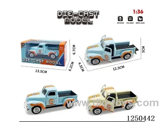1:36 pull back alloy car
