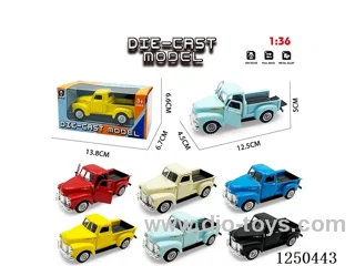 1:36 pull back alloy car