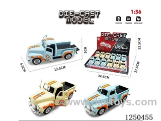 1:36 pull back alloy car 12PCS
