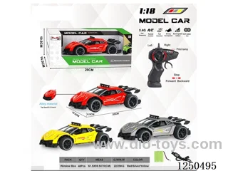 1:18 4ch 2.4G rc alloy car included battery