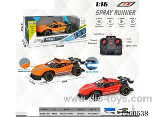 1:16 4ch 2.4G rc car included battery with spray