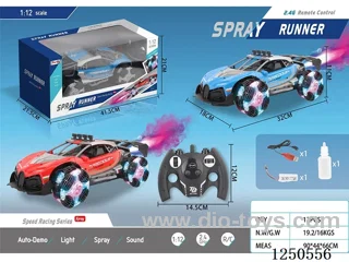 1:12 4ch 2.4G rc car included battery with spray