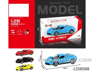 1:28 pull back alloy car