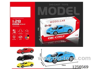 1:28 pull back alloy car W L/M