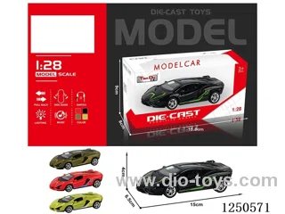 1:28 pull back alloy car W L/M