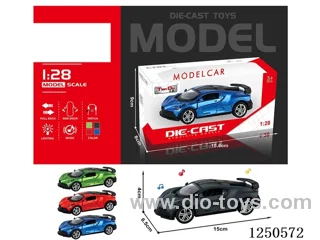 1:28 pull back alloy car W L/M