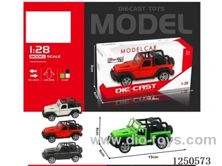 1:28 pull back alloy car