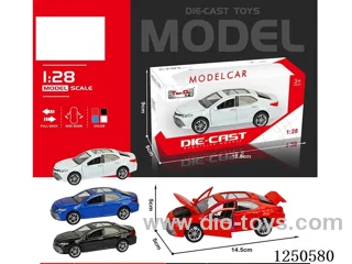 1:28 pull back alloy car