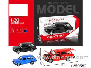 1:28 pull back alloy car