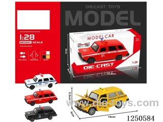 1:28 pull back alloy car