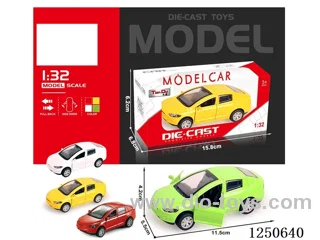 1:32 pull back alloy car