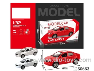 1:32 pull back alloy car