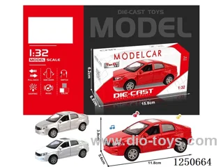 1:32 pull back alloy car included battery W L/M