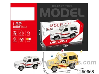 1:32 pull back alloy car included battery W L/M