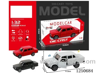 1:32 pull back alloy car included battery W L/M