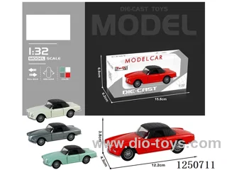 1:32 pull back alloy car