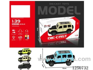 1:39 pull back alloy car included battery W L/M