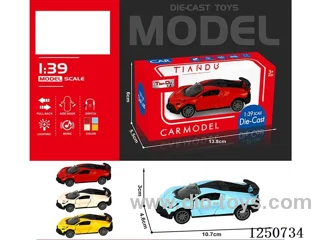 1:39 pull back alloy car included battery W L/M