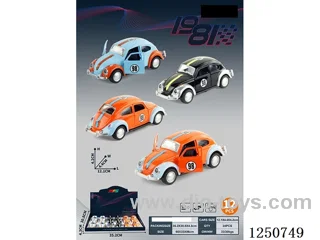1:36 pull back alloy car 12PCS