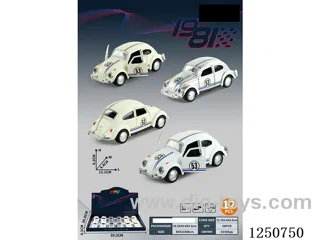 1:36 pull back alloy car 12PCS