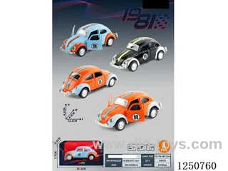 1:36 pull back alloy car