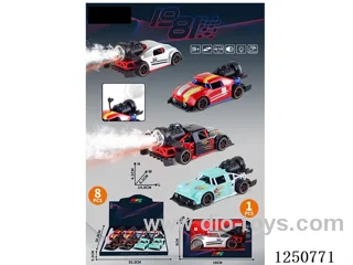 1:32 pull back alloy car 8PCS W L/M/spray not included battery