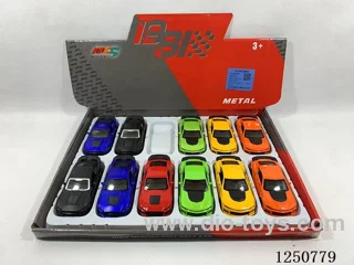 1:43 pull back alloy car 12PCS