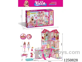 11 inch Barbie DIY Puzzle Villa Set 266PCS