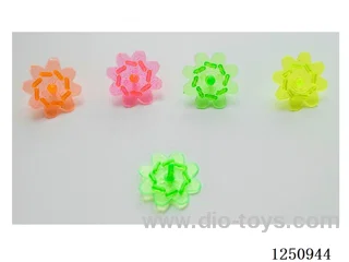 Transparent mini spinning top