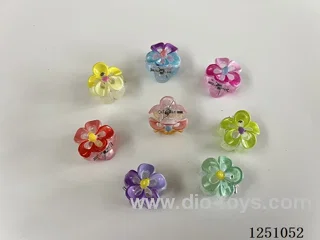 Printed Floral Hair Clip