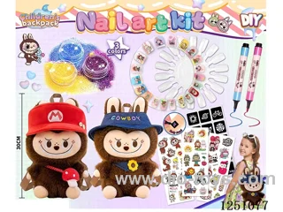 30CM Labuboo Backpack with Tattoo & Nail Art Sticker Set
