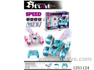 2.4G rc car with light/spray included battery 2 colors