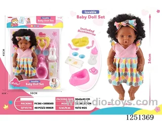 14 inch doll set with IC included battery 3*AG13