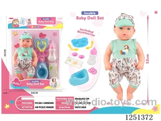 14 inch doll set with IC included battery 3*AG13