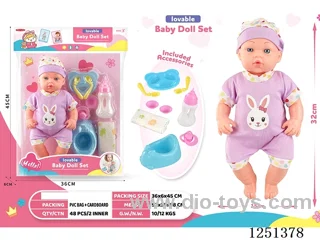14 inch doll set with IC included battery 3*AG13