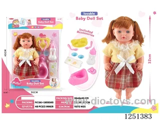 14 inch doll set with IC included battery 3*AG13