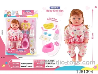 14 inch doll set with IC included battery 3*AG13