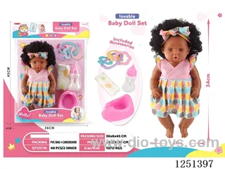 14 inch doll set with IC included battery 3*AG13