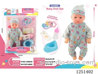 14 inch doll set with IC included battery 3*AG13