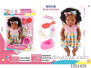 14 inch doll set with IC included battery 3*AG13