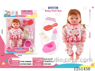 14 inch doll set with IC included battery 3*AG13