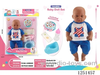 14 inch doll set with IC included battery 3*AG13