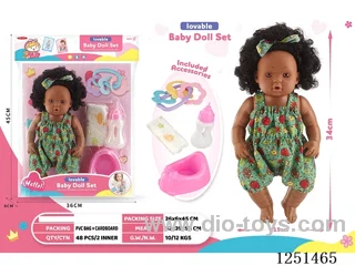 14 inch doll set with IC included battery 3*AG13