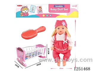 14 inch doll set with IC included battery 3*AG13