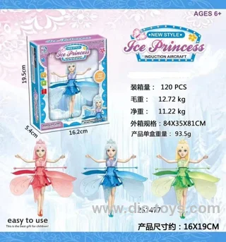 Inductive Flying Pincess toy in window box