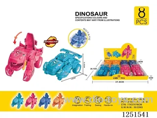 Dinosaur Collision Morphing Vehicle 8PCS