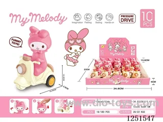 Melody Cartoon Pressing Motorcycle 10PCS