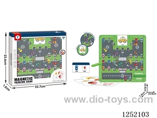 Magnetic Pen-Tracking Bead Parking Lot (23 cards, 26 English vehicles)