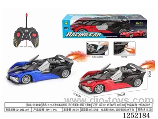 1:16 27MHZ 5ch rc car with spray Bucar with spraydi - Can Open Door not included battery