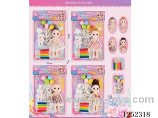 6 inch doll + Colour Pencil Accessories